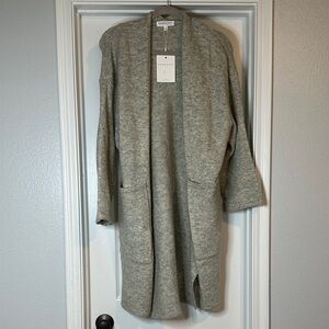 Downeast Long Gray Cardigan. Size S. NWT